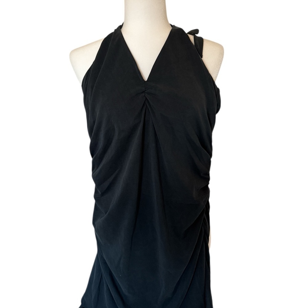 NWT Anthropologie The Ariana Halter Mini Dress Celandine - Picture 3 of 4